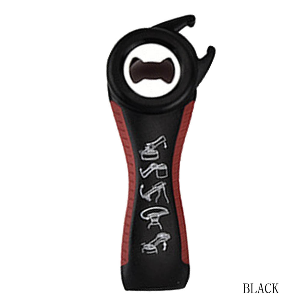 Abrebotellas de cerveza con abrelatas de acero inoxidable multifunción creativo 5 en 1