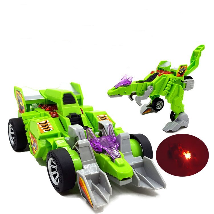 Voiture électrique de transformation de dinosaure