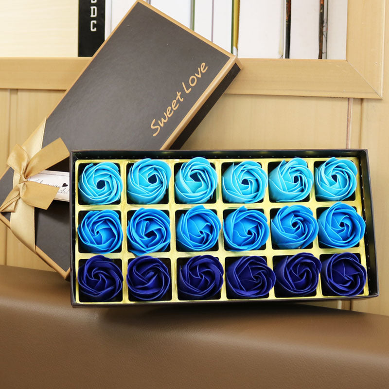 Fleur de savon dégradé 18 roses