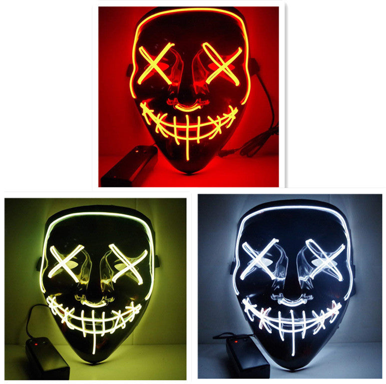 Máscara luminosa Line Up Festive Led Glitter Grimace