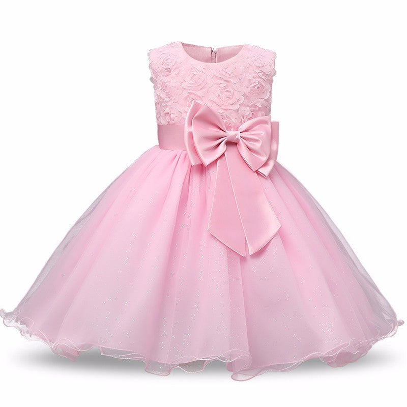 Robe princesse à fleurs pour filles, Tutu d'été, robes de fête d'anniversaire et de mariage