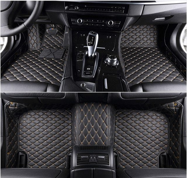 Alfombrilla de cuero para coche completamente rodeada, protección para todo tipo de clima