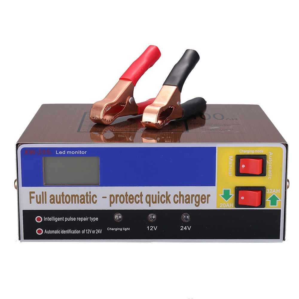 Chargeur d'arrêt entièrement automatique pour chargeur de batterie de voiture
