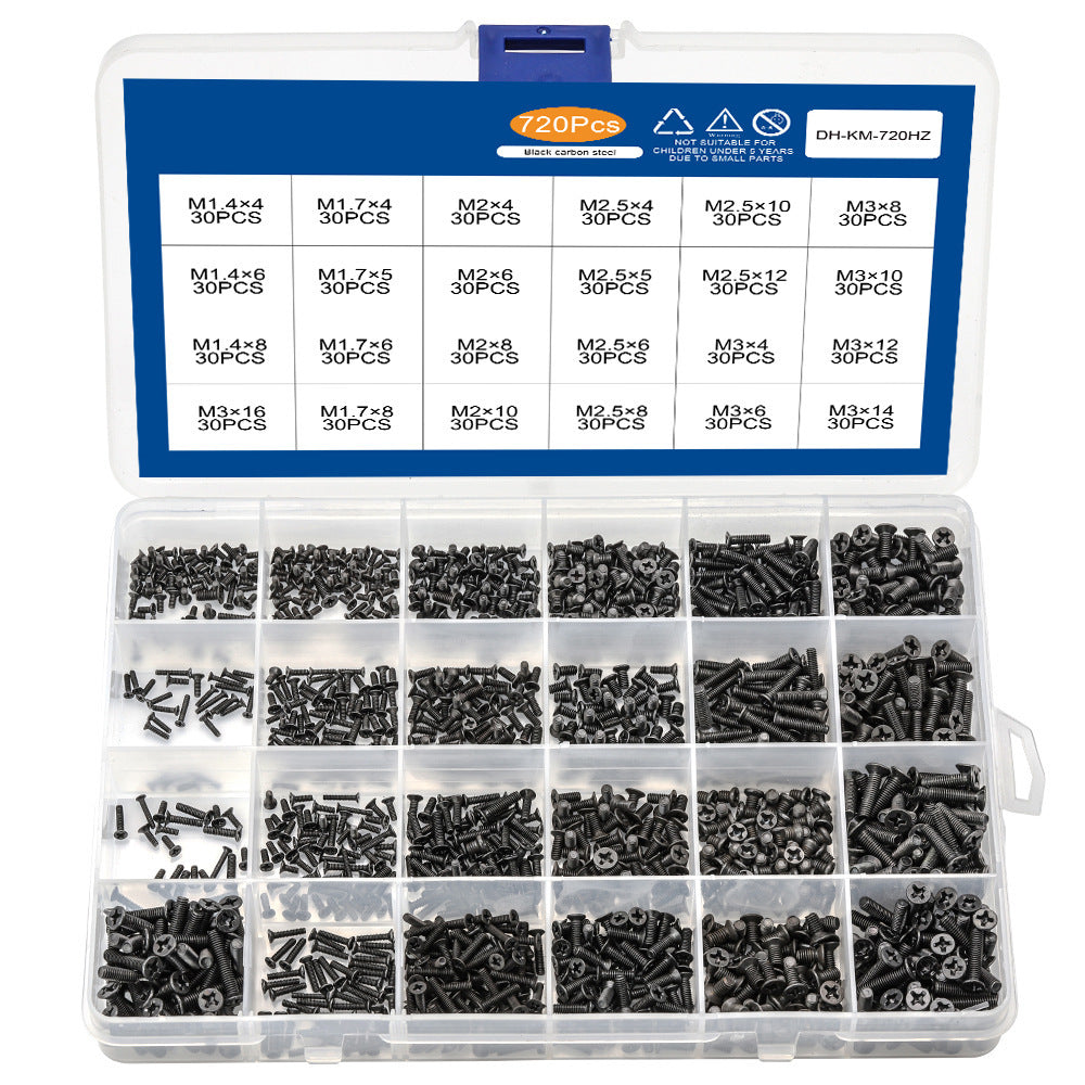 Jeu de vis pour ordinateur portable 450/650/720 pièces, Machine à tête plate 