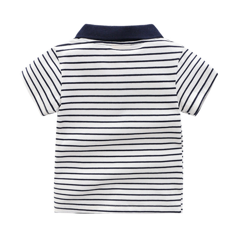 Chemise POLO à manches courtes pour enfants, dessin animé