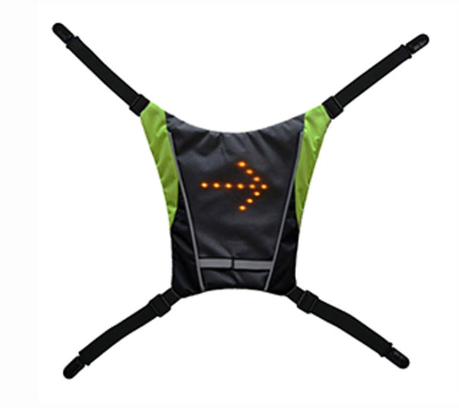 Sac à dos gilet réfléchissant, Rechargeable par USB, avec clignotant LED, télécommande, sac de sécurité pour Sport de plein air, équipement pour le cyclisme