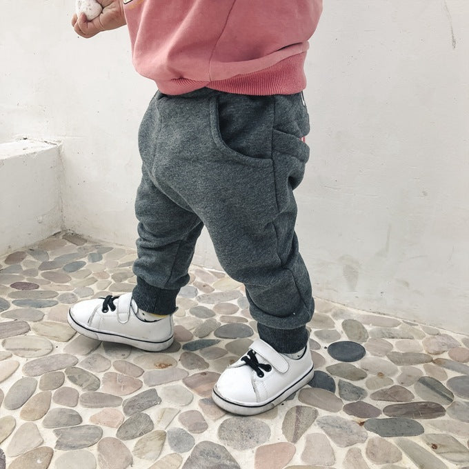 Pantalons décontractés pour garçons, automne, pantalons de survêtement décontractés pour enfants coréens, pantalons amples de dessin animé pour bébés 