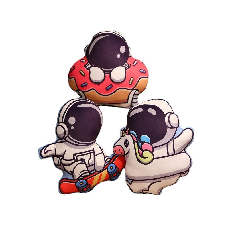 Oreiller en peluche série spatiale, jouets d'astronaute, fusée, vaisseau spatial, poupée en peluche, oreiller de sieste, cadeaux d'anniversaire pour enfants
