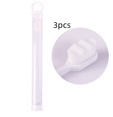 Brosse à dents Ultra-fine, poils Super doux, nettoyage en profondeur, Portable, outils de soins bucco-dentaires, nettoyage buccal, voyage