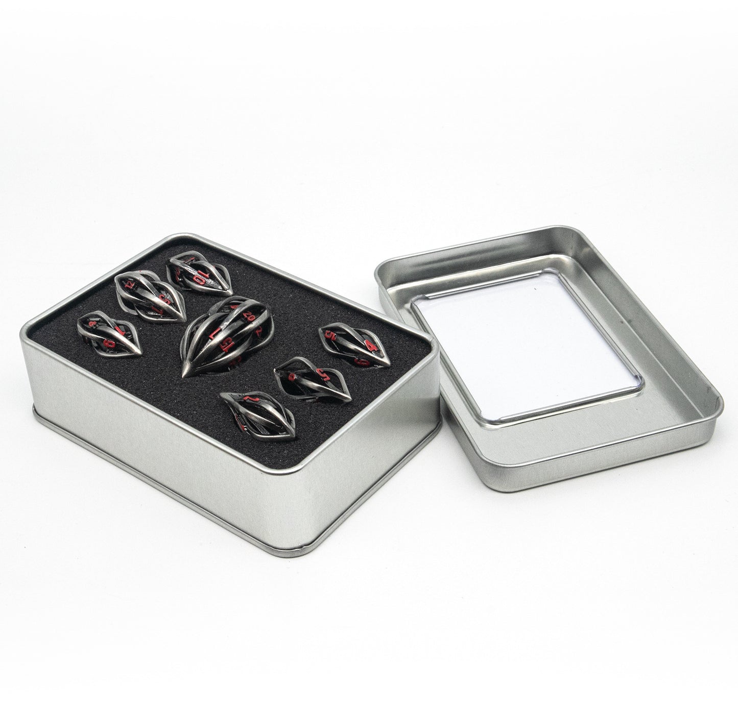 Dados con forma de semilla de melón de metal