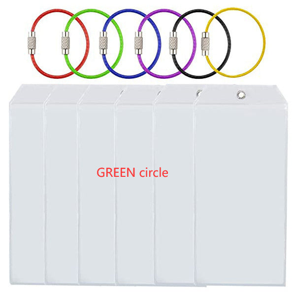 Luggage Label Vertical Transparent Sealed Waterproof ID Card Holder