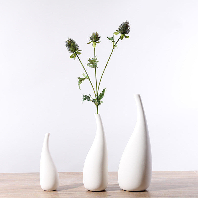 Ornements de vase en céramique goutte d'eau