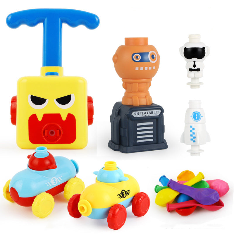 Power Balloon Launch Tower Toy Puzzle  Education Inertia Air Power Balloon Car Science Experimen Toy For Children Gift