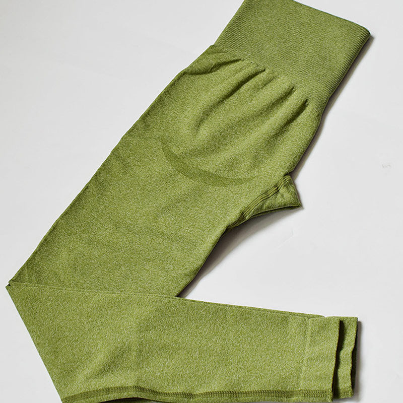 Pantalon de yoga serré élastique taille haute pantalon de fitness hanche