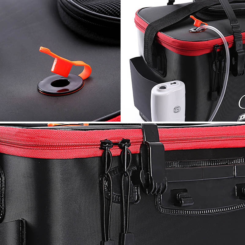 EVA – sac de pêche Portable pliable et épais, boîte de pêche en direct, seau de réservoir, matériel de pêche de Camping, sac de rangement