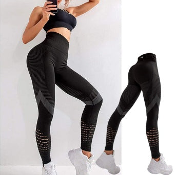 TerritorioFit Leggings de yoga sin costuras para mujer 