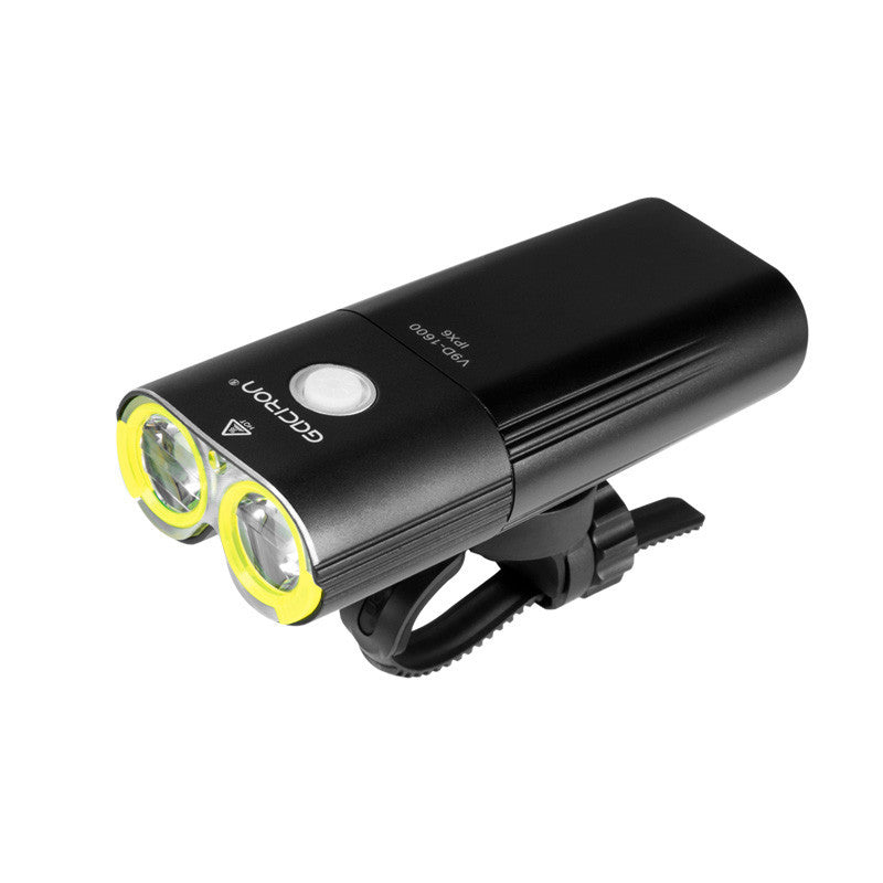 Phare de vélo étanche, banque d'alimentation de 1600 lumens