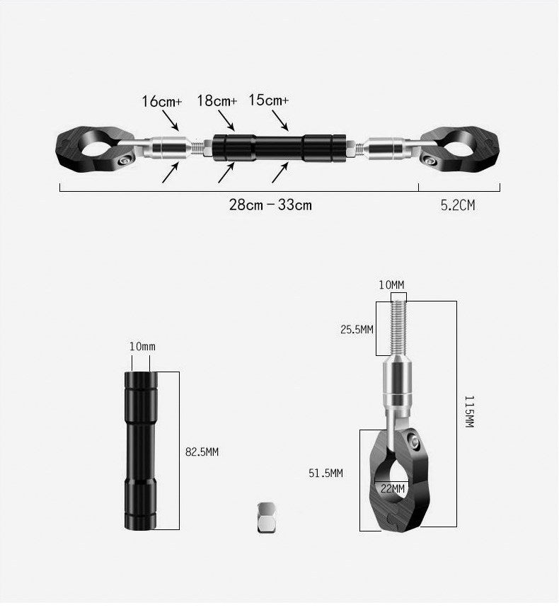 Barra de equilibrio del grifo de la manija modificada de la motocicleta