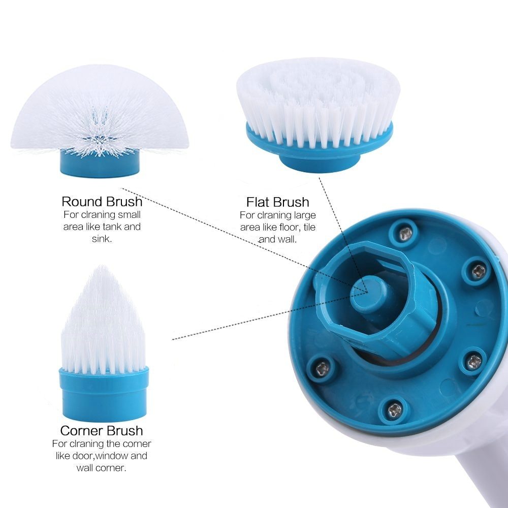 Brosse de nettoyage électrique rechargeable rétractable
