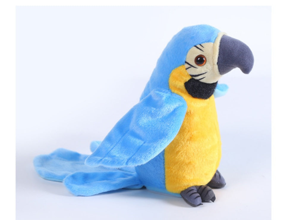 Perroquet parlant électrique, jouet en peluche, enregistrement parlant mignon, répétitions