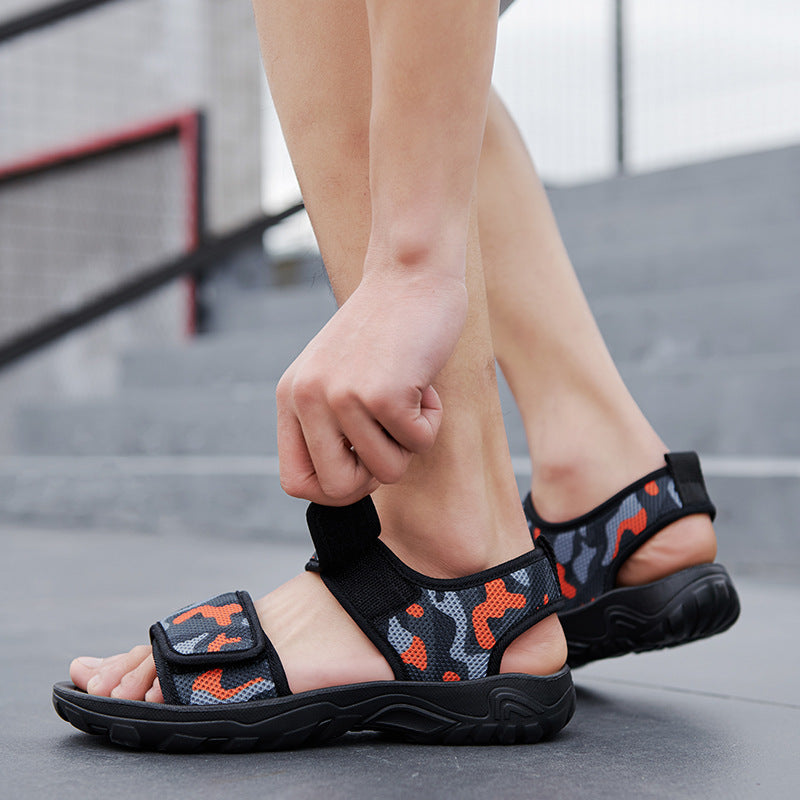 Sandalias informales con velcro de verano para hombre