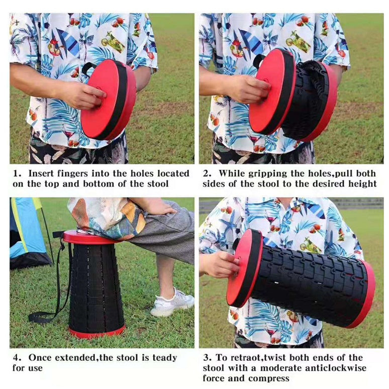 Outdoor wild fishing portable folding stool travel seat