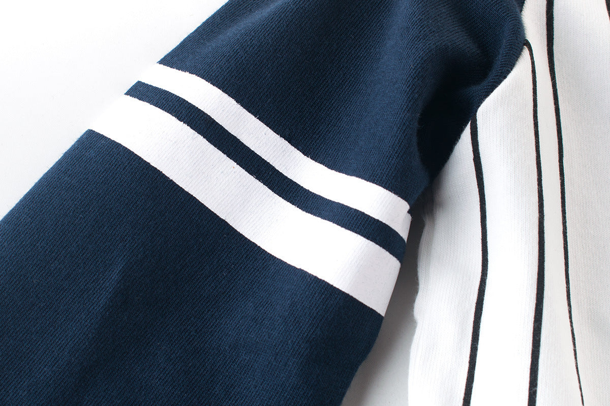 Camiseta niño manga larga color block