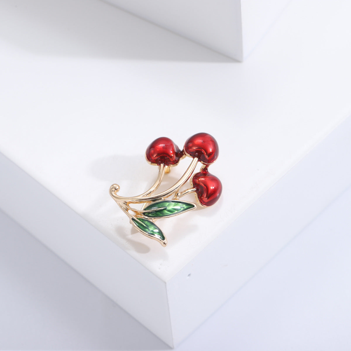 Accessoires vestimentaires Broche pour vêtements Cerise dégoulinante rouge
