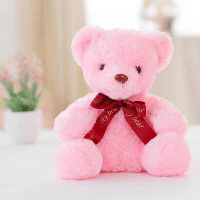 Peluche ours en peluche, poupée ours brillant, cadeau créatif
