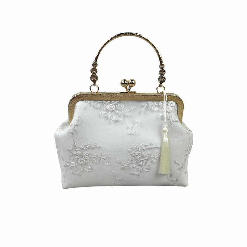 Embroidered Cheongsam One-shoulder Messenger Handbag Retro Lei Antique Style Women