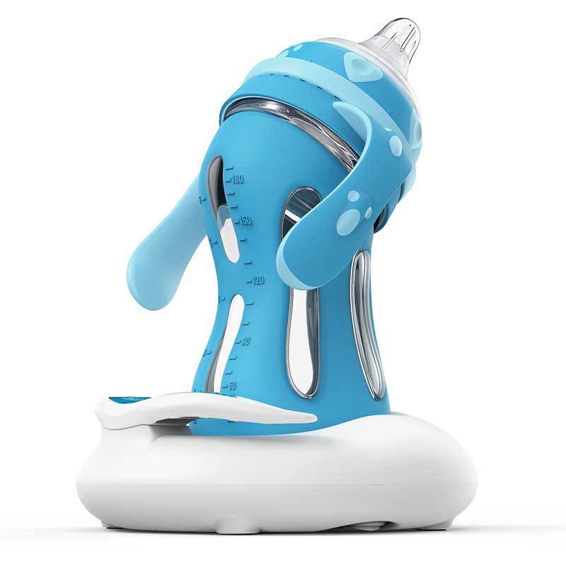 Biberón de cristal, pajita, resistente a caídas, botellas de agua para bebé, biberón de leche para niño, biberón recién nacido