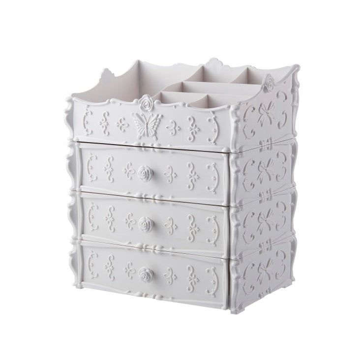 Organisateur de maquillage Transparent, boîte de rangement de cosmétiques, tiroir de bureau, bacs de rangement de bijoux et de beauté, rouge à lèvres, cadeaux de noël