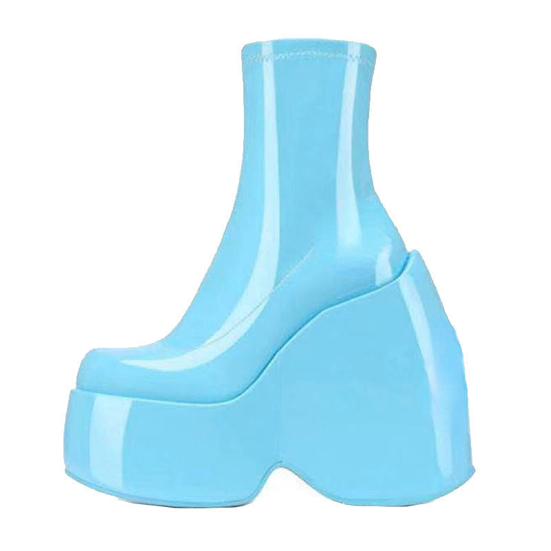 Bottines à plateforme et plateforme