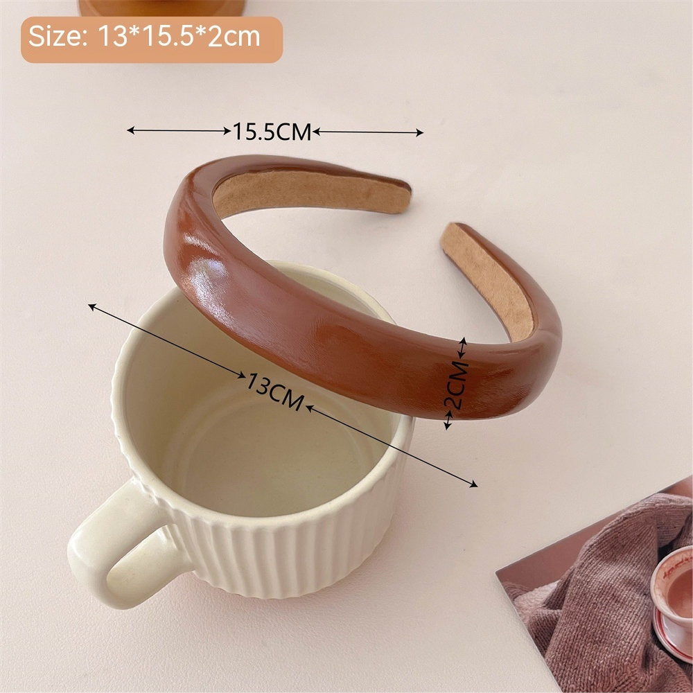 Milk Tea Coffee Color Series Headband Fashion