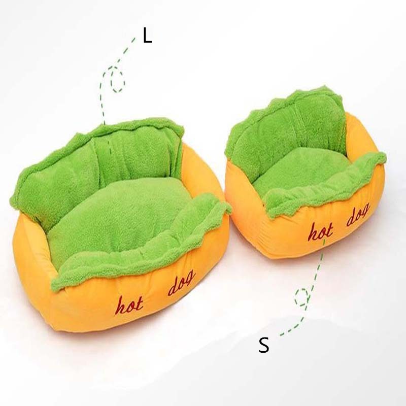 Chenil en forme de hot-dog