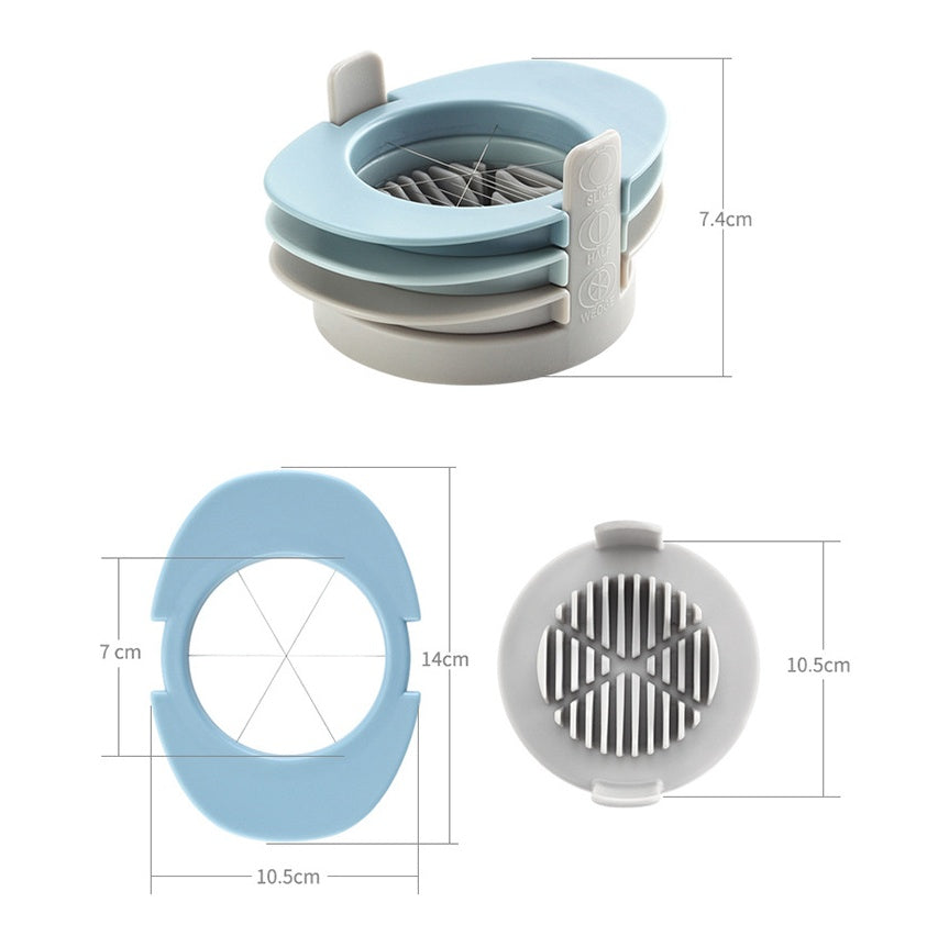 Gadget de cuisine, œufs coupés, œufs coupés manuellement