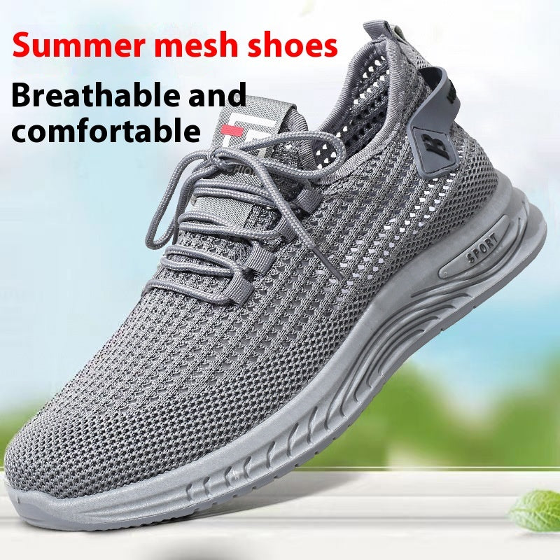 Pijamas de ocio de verano para hombres Zapatos de malla con fondo suave