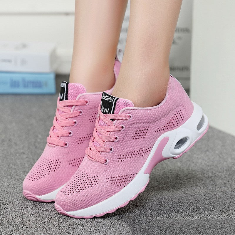 Chaussures de sport en maille pour étudiants, course à pied, pour femmes