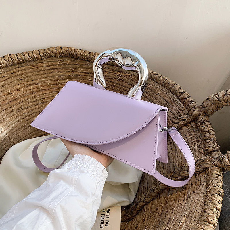 Sac messager simple portable en PU pour femmes, à la mode, assorti à tout