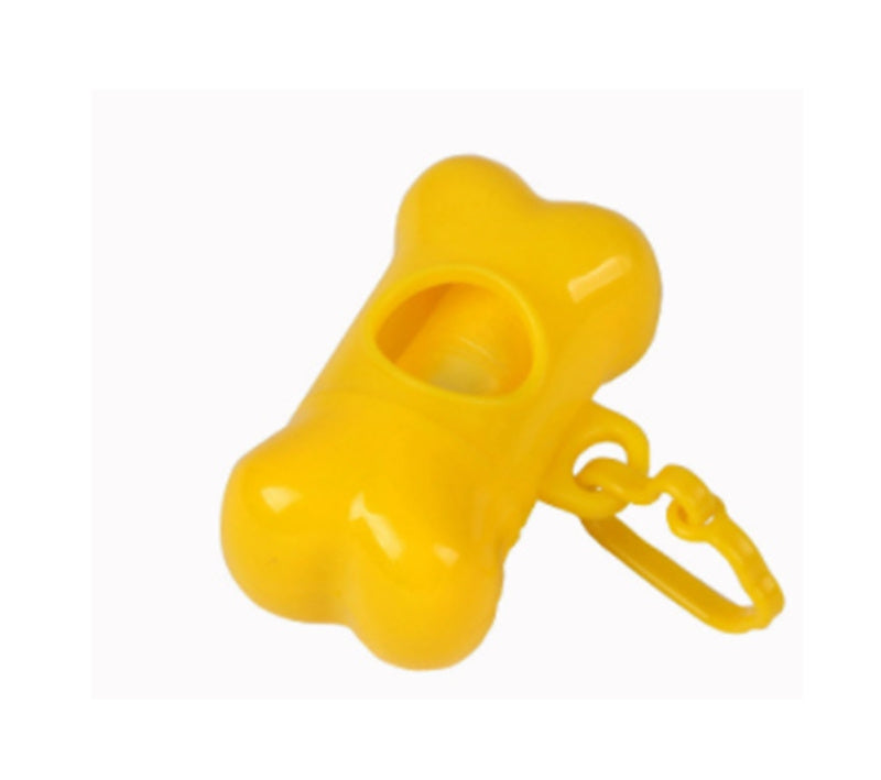 Distributeur de sacs poubelles en forme d'os pour animaux de compagnie