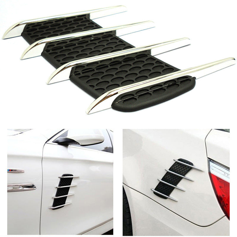 Installation de paire d'autocollants de voiture modifiés pour sortie d'air latérale