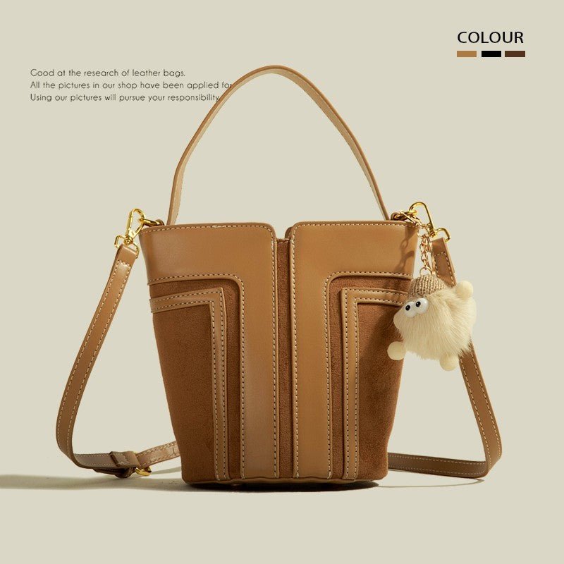 Bolso tipo cubo Bolso de mano para mujer con textura avanzada