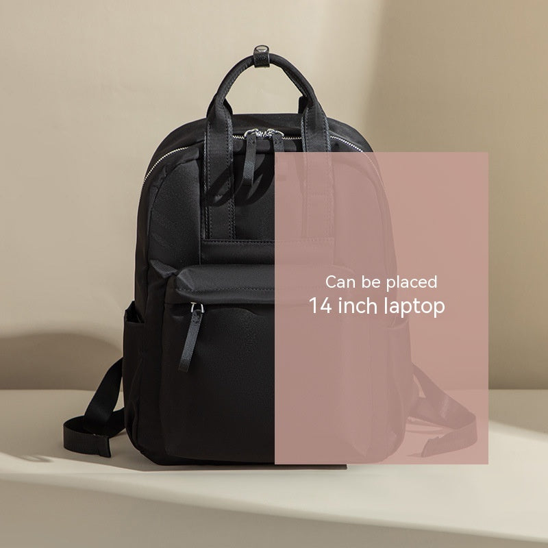 Mochila para ordenador Commuter de 14 pulgadas, mochila sencilla de tela Oxford que combina con todo, bolsa de viaje de gran capacidad
