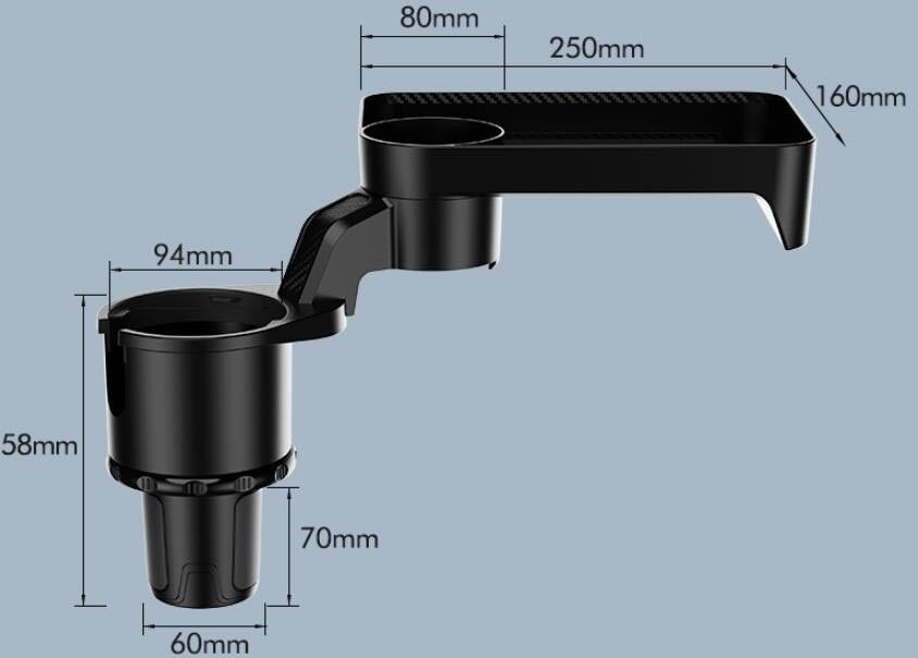 Bandeja para platos giratoria de 360 ​​grados para coche simple