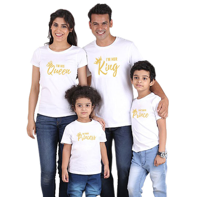 Crown King – T-Shirt à manches courtes pour toute la famille, nouvelle collection d'été