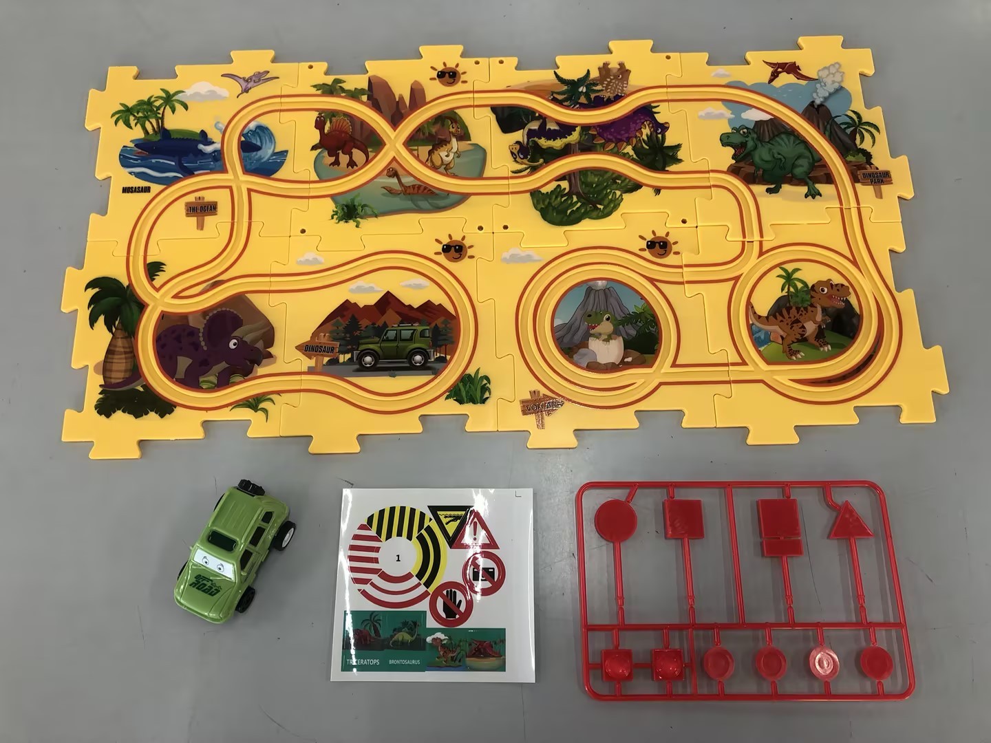 Puzzle pour enfants, vitesse de chemin de fer électrique, assemblage de voiture électrique automatique, scène de ville, Construction, jouet éducatif, cadeau