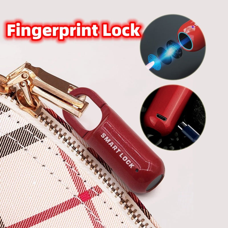 Serrure intelligente à Code d'empreinte digitale, Rechargeable par USB, facile à transporter, pour sac à dos, serrure à empreintes digitales pour salle de sport, casier d'école, porte de maison, bagages de voyage
