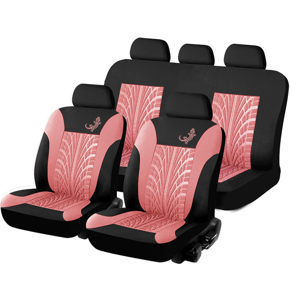 Housse de siège universelle pour voiture, 9 pièces en tissu maille Gecko