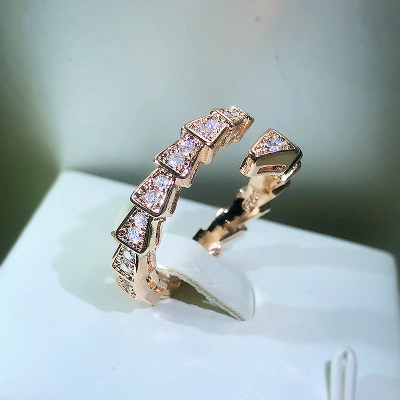 Bague Serpent Simple Femelle Ouverture Ajustable