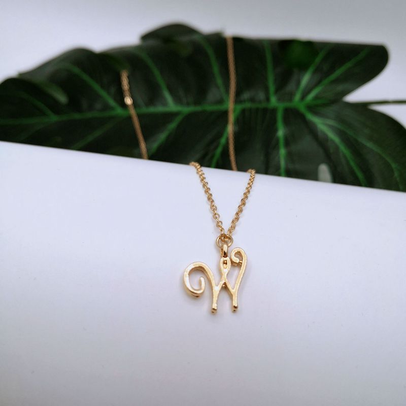 Ornament 26 Letter Necklace Simple Fashion Character Capital English Pendant Special-interest Design Clavicle Chain